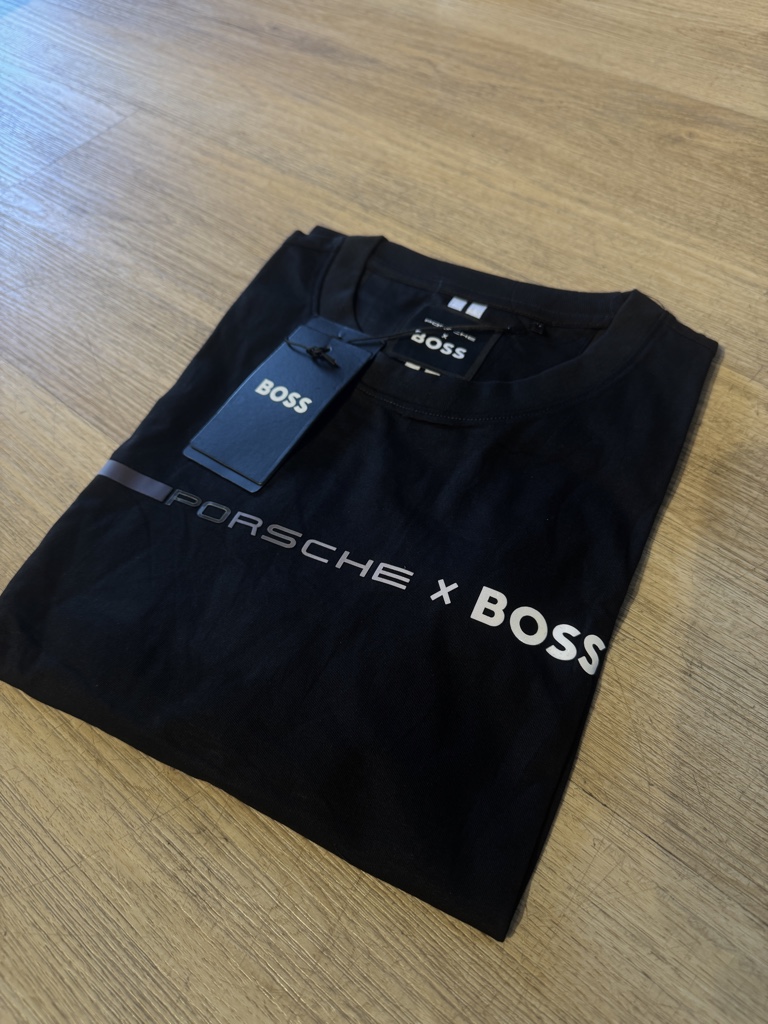 BOSS Porsche camiseta negra C-22