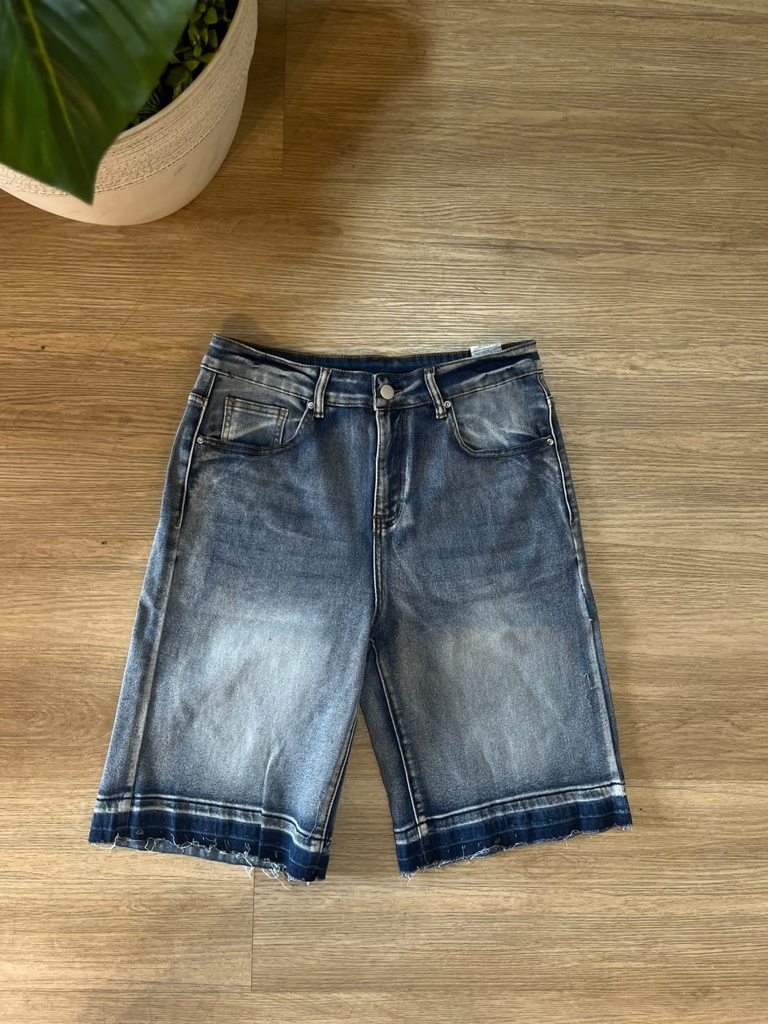Bermuda jean azul