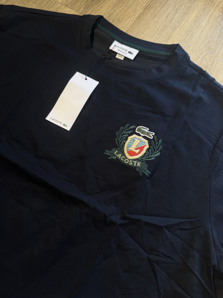 Lacoste camiseta negra 3XL