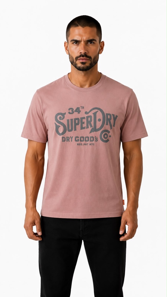 Superdry camiseta rosada XX