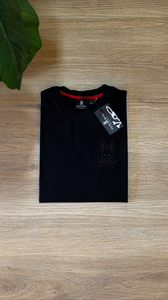 Psycho Bunny camiseta negra L-3