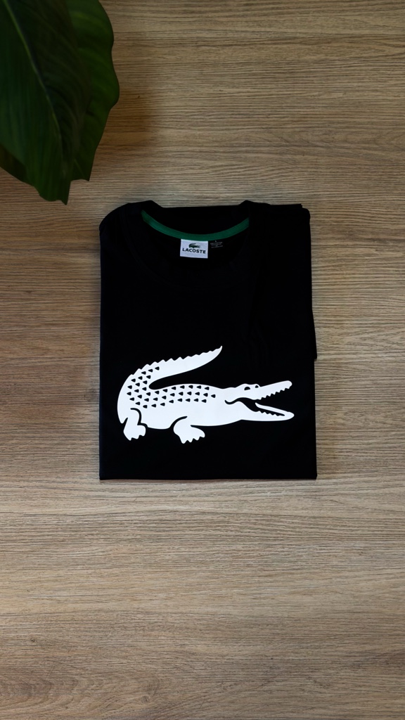 Lacoste camiseta negra L-1