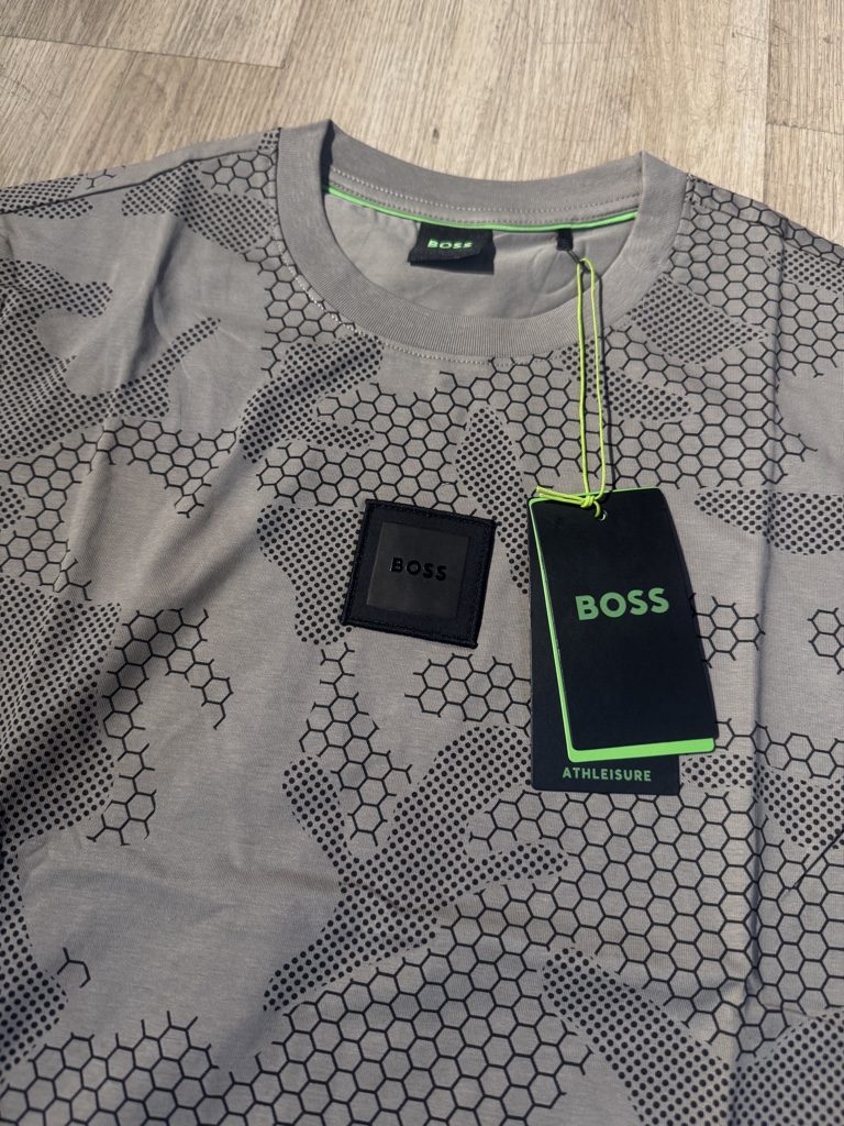 BOSS camiseta gris estampada 4927 L