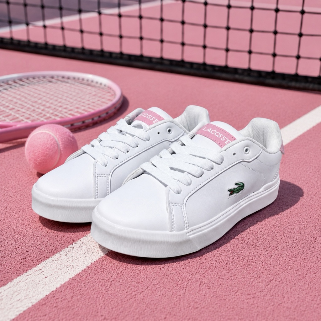Lacoste Blanco/Rosa