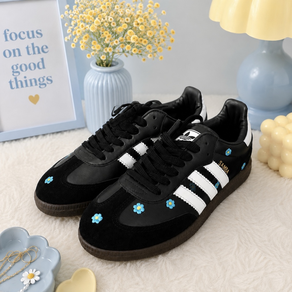 Samba negro flores