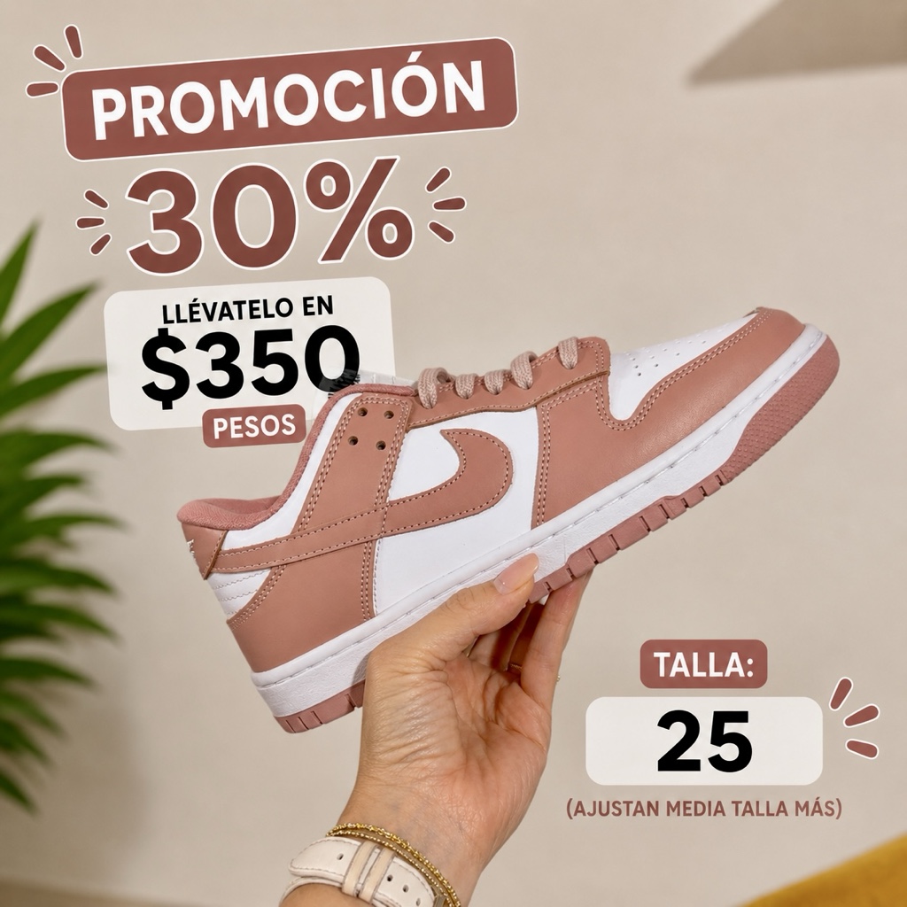 Dunk Low Blanco Maquillaje