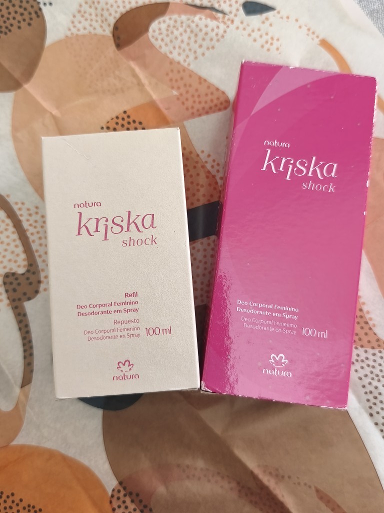 Natura Kriska Shock Deo Corporal Feminino Desodorante em Spray + refil 100 ml