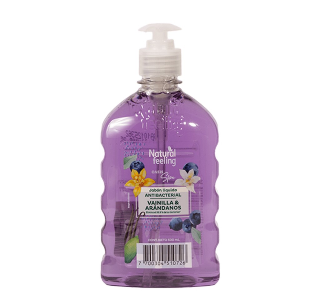 Natural Feeling jabon liquido vainilla y arandanos