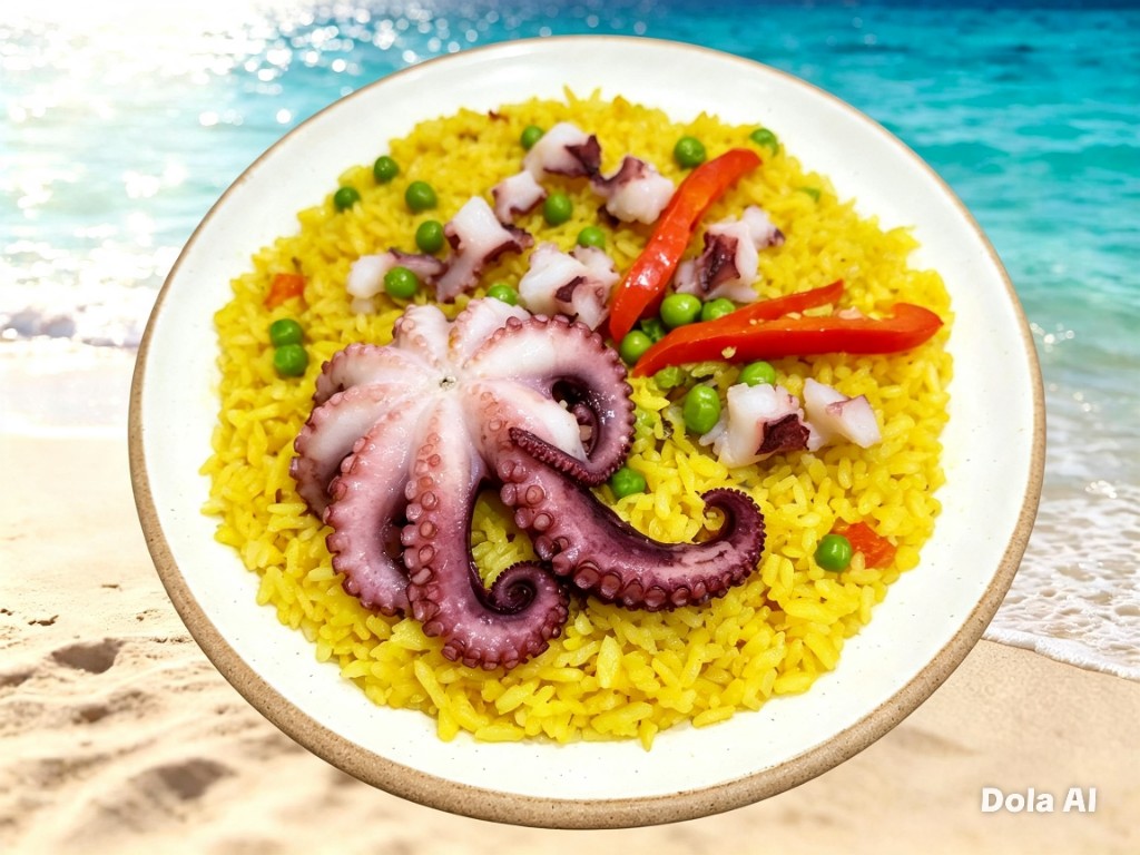 Arroz con pulpo