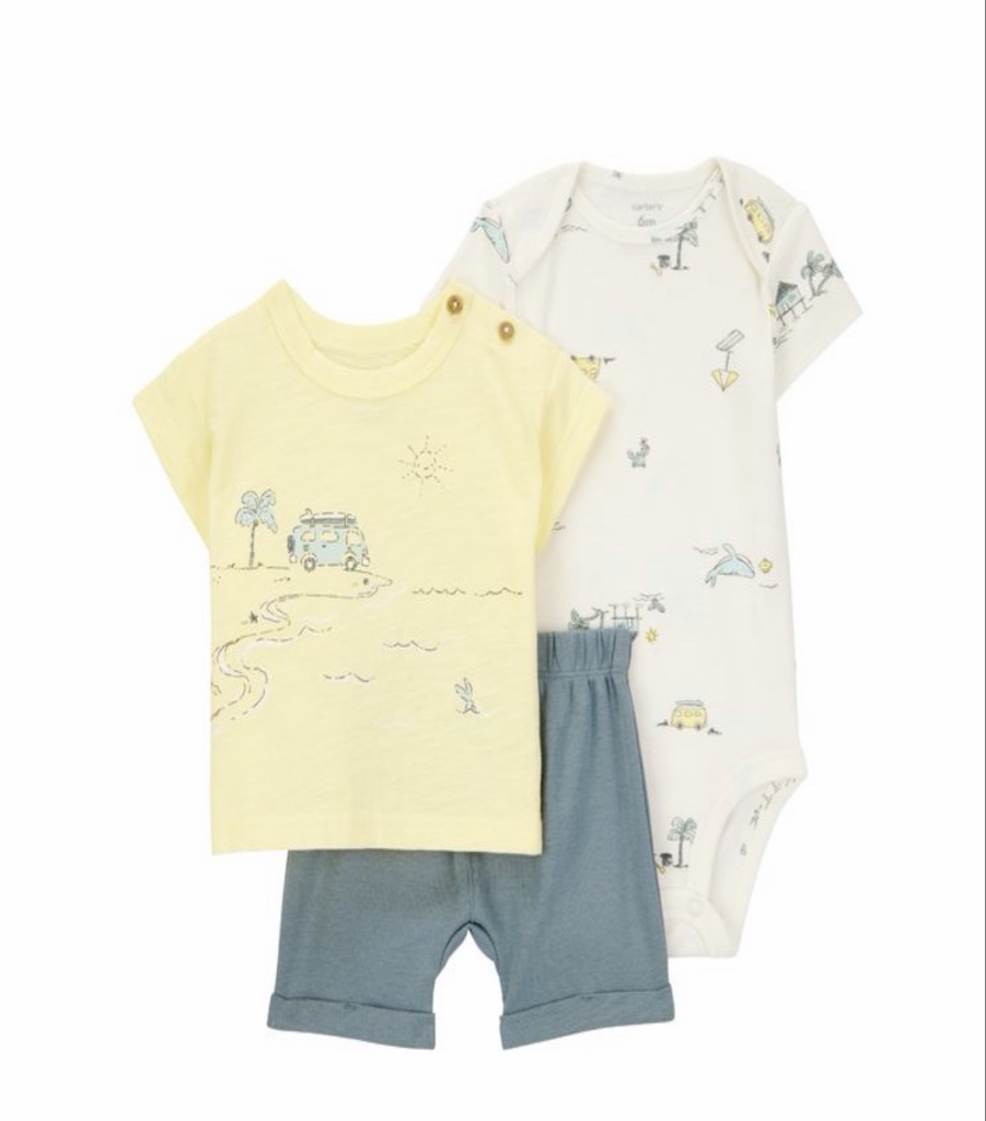 Carter’s conjunto Short set Yellow C1