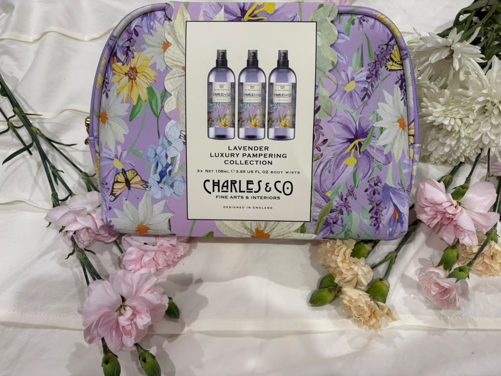 💜 Charles & Co. Lavender Collection – Set de Regalo para Cuidado Corporal