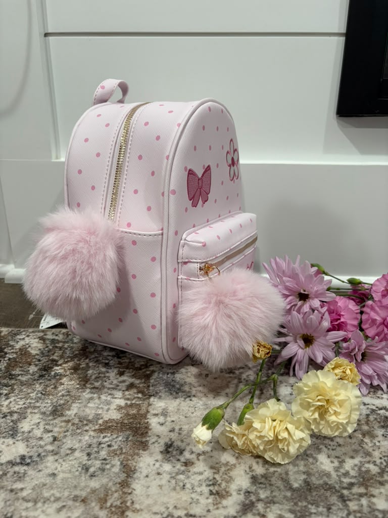 💖 Mochila Infantil con Pompones – ¡Tierna, práctica y encantadora! 💖