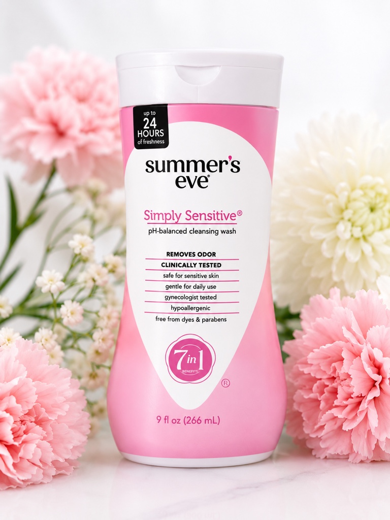 🌸 Summer’s Eve Simply Sensitive – Jabón Íntimo Femenino 266 ml