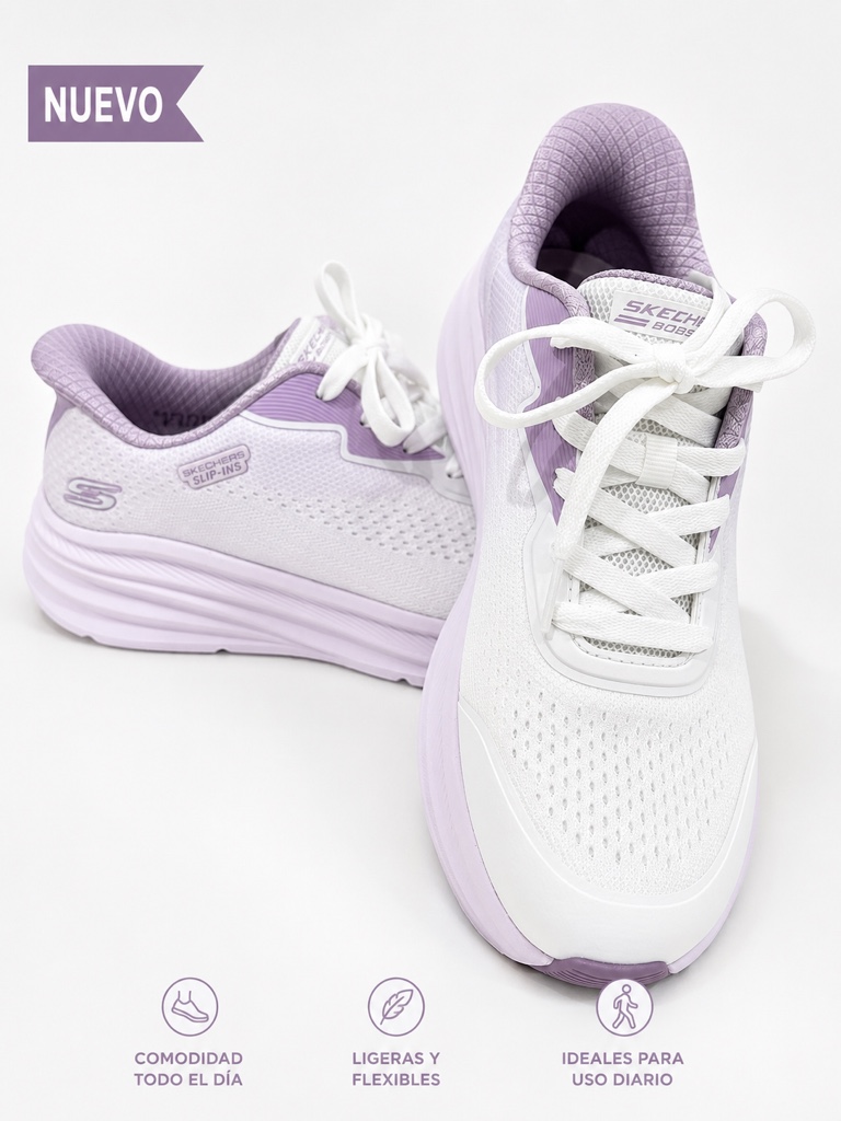 💜 Skechers Slip-ins para Mujer – Comodidad en cada paso ✨