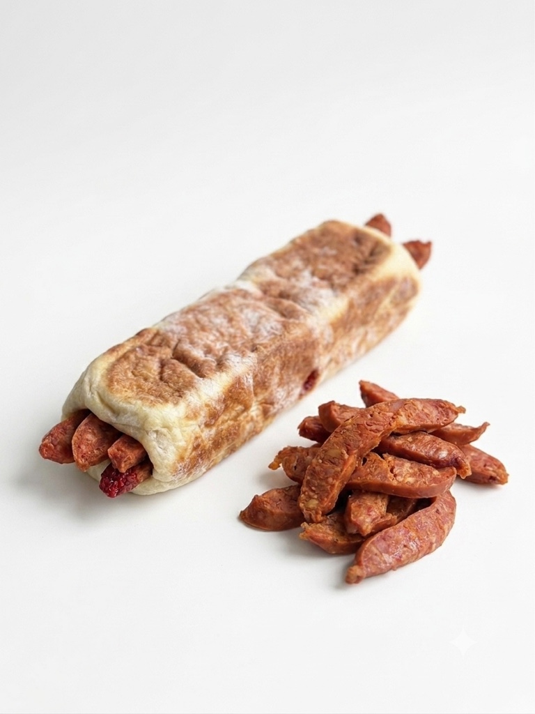 Bolo do caco chorizo