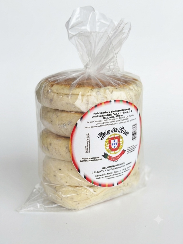 Bolo do caco orégano 90g x5
