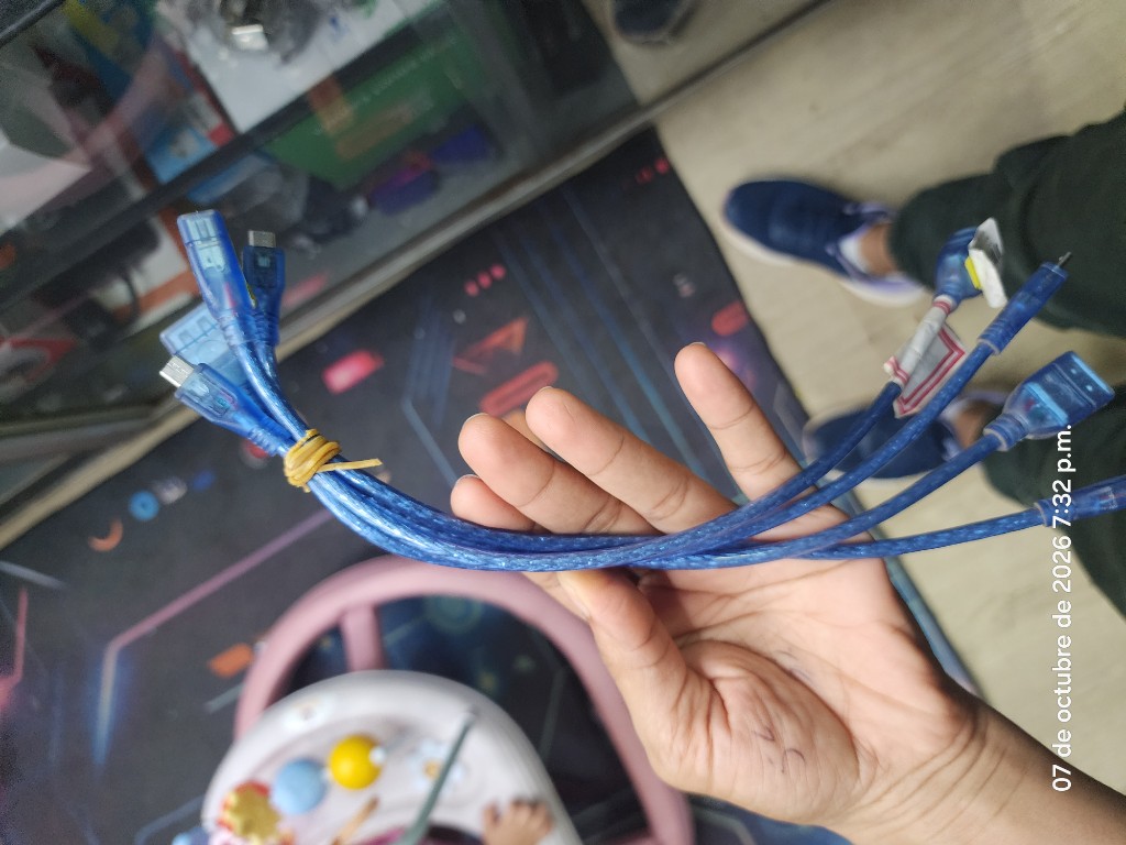 EXTENSION USB AZUL CORTO