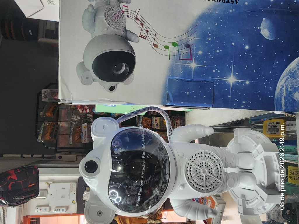 Parlante astronauta blanco