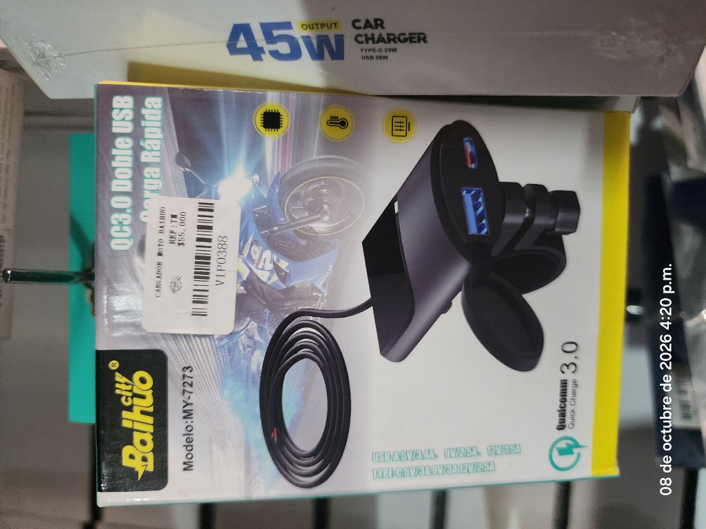 CARGADOR MOTO BAIHUO