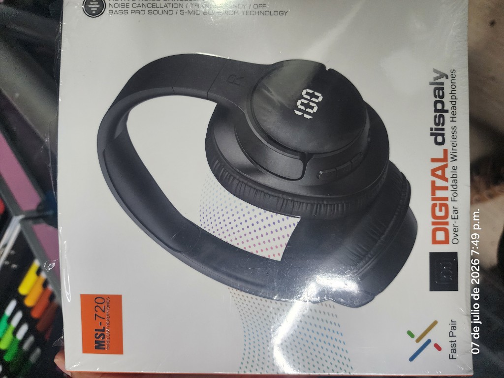 MSL-720 audifonos negros