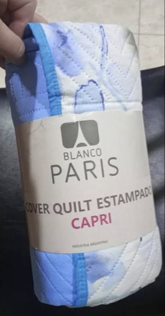 COVER 1p1/2 ESTAMPADO REVERSIBLE “BLANCO PARIS”
