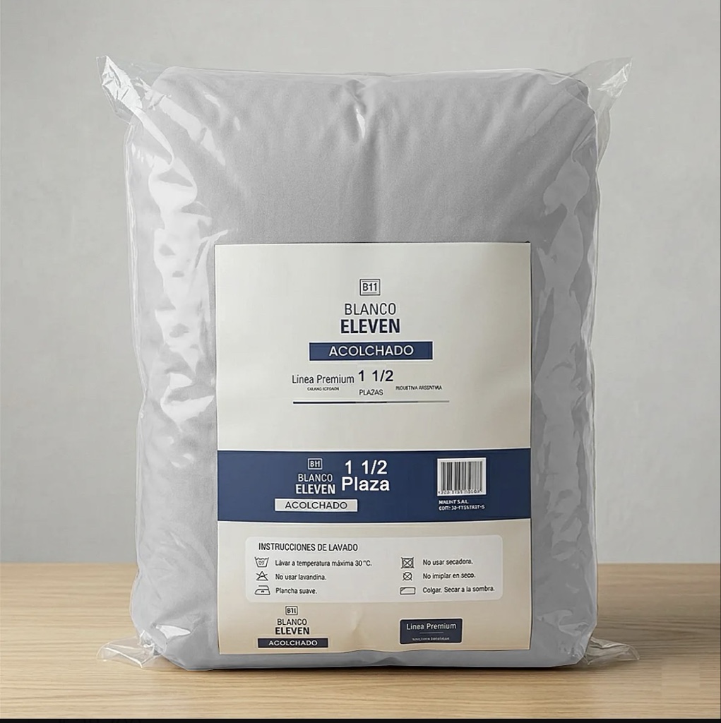 ACOLCHADO 1p 1/2 “BLANCO ELEVEN”