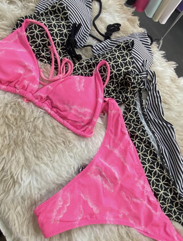 BIKINI C/COLALES ESTAMPADAS