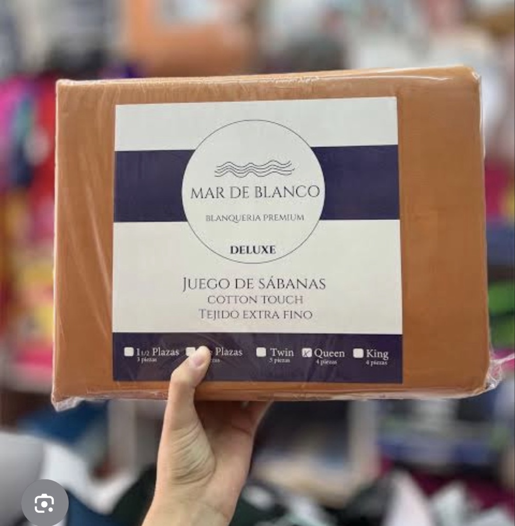 JUEGO DE SÁBANAS QUEEN 180 HILOS “DELUXE”
