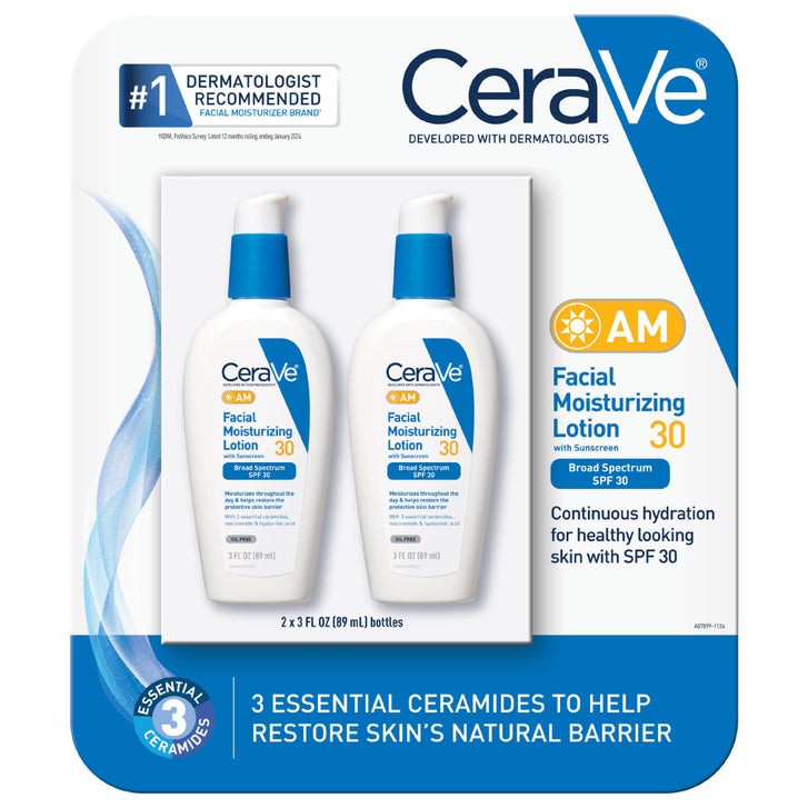 Set Cerave loción hidratante con protección solar