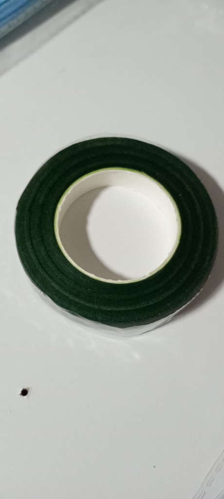 Cinta verde adhesiva