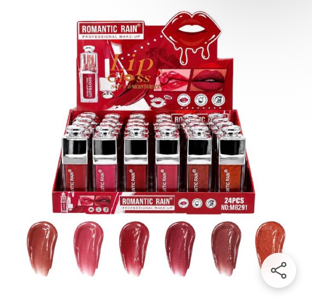Romantic Rain lip gloss rojo
