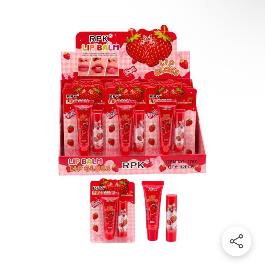 RPK Lip Balm Lip Gloss fresa
