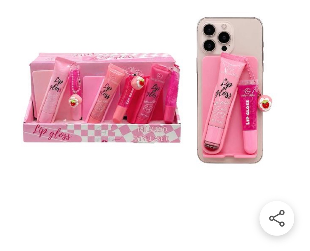 Lip gloss rosa set