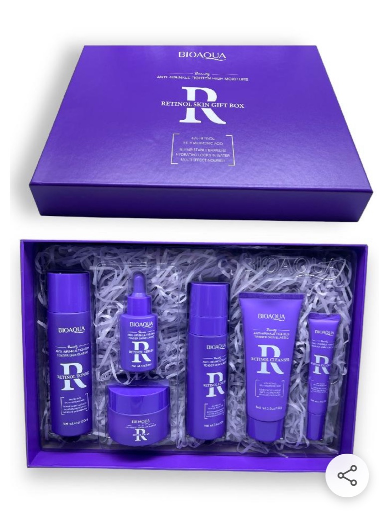 BIOAQUA kit retinol morado