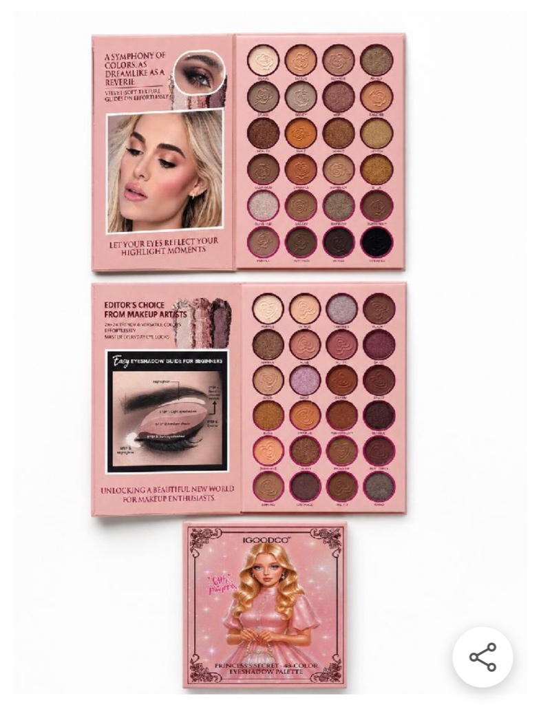 IGOODCO paleta sombras rosadas