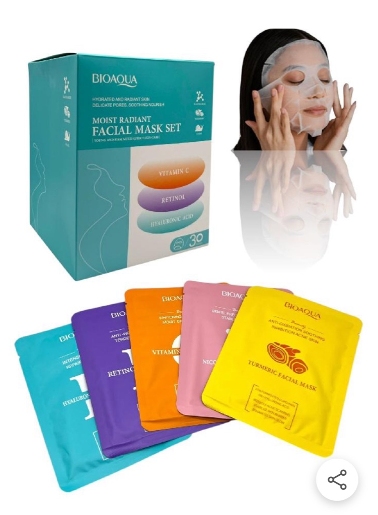 BIOAQUA mascarillas faciales surtidas