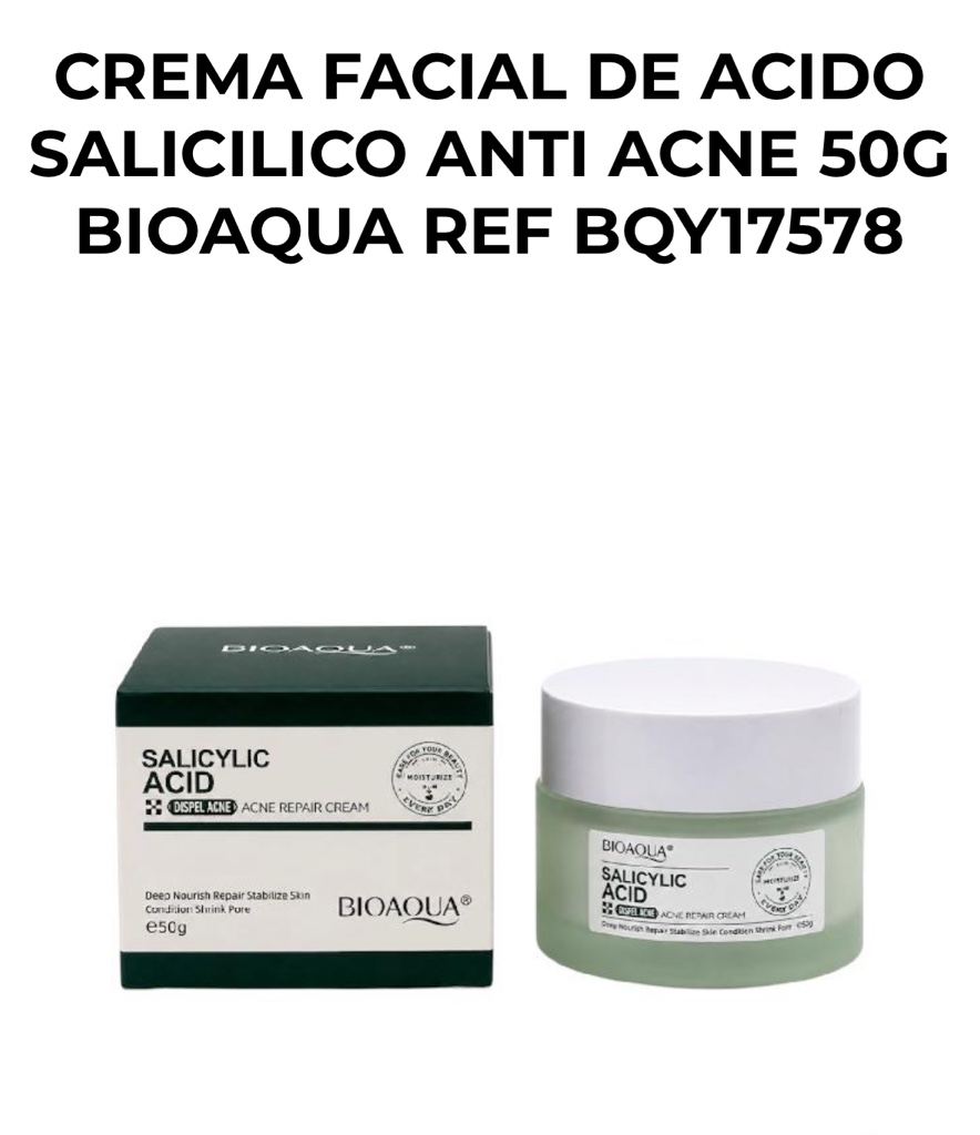 Bioaqua crema facial anti acne