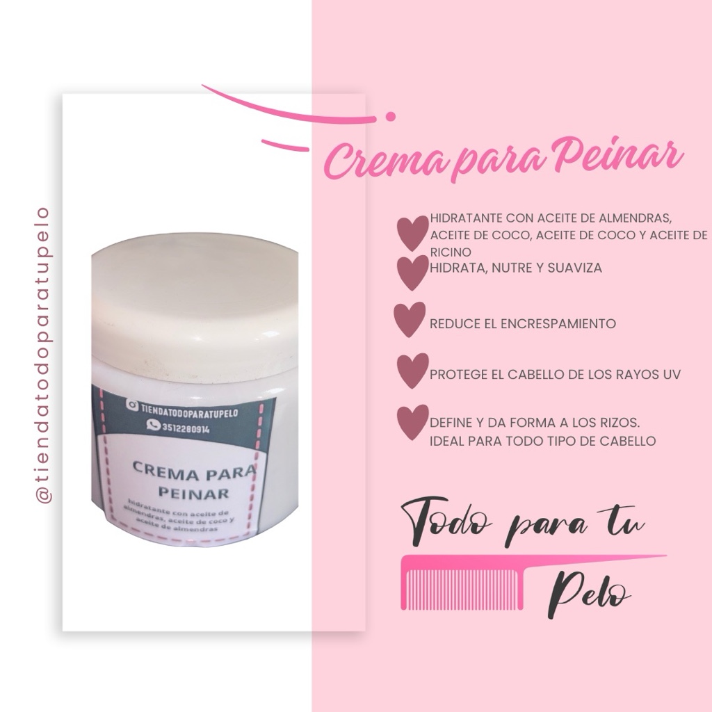 Crema para peinar