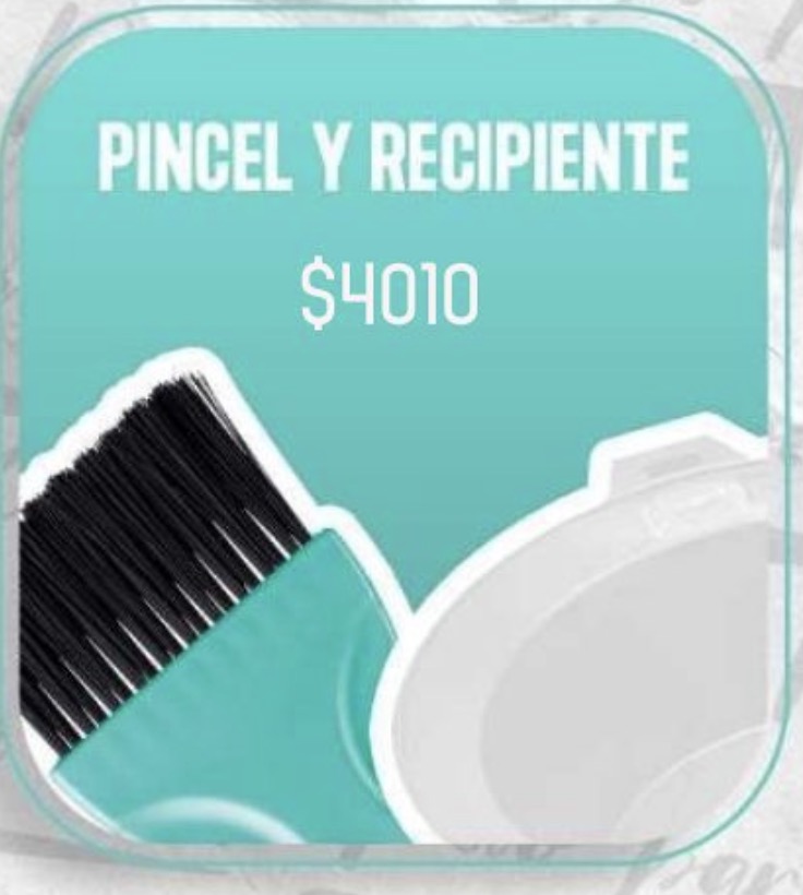 Pincel y recipiente