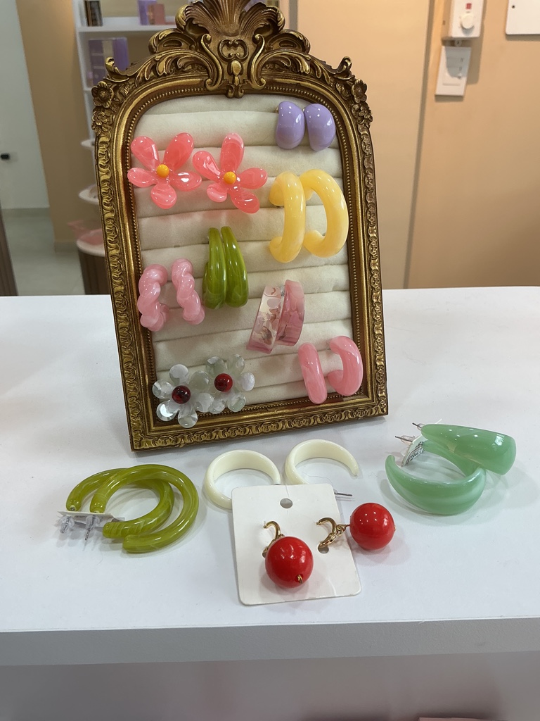 Aretes coloridos