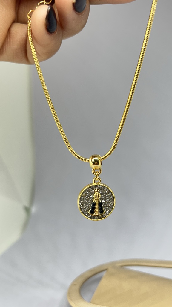 Pulseira Nossa Senhora folheada