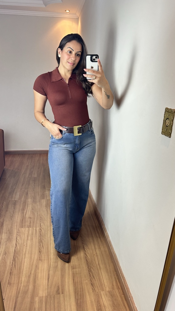 Calça wide leg vintage- SuedLinsjeans