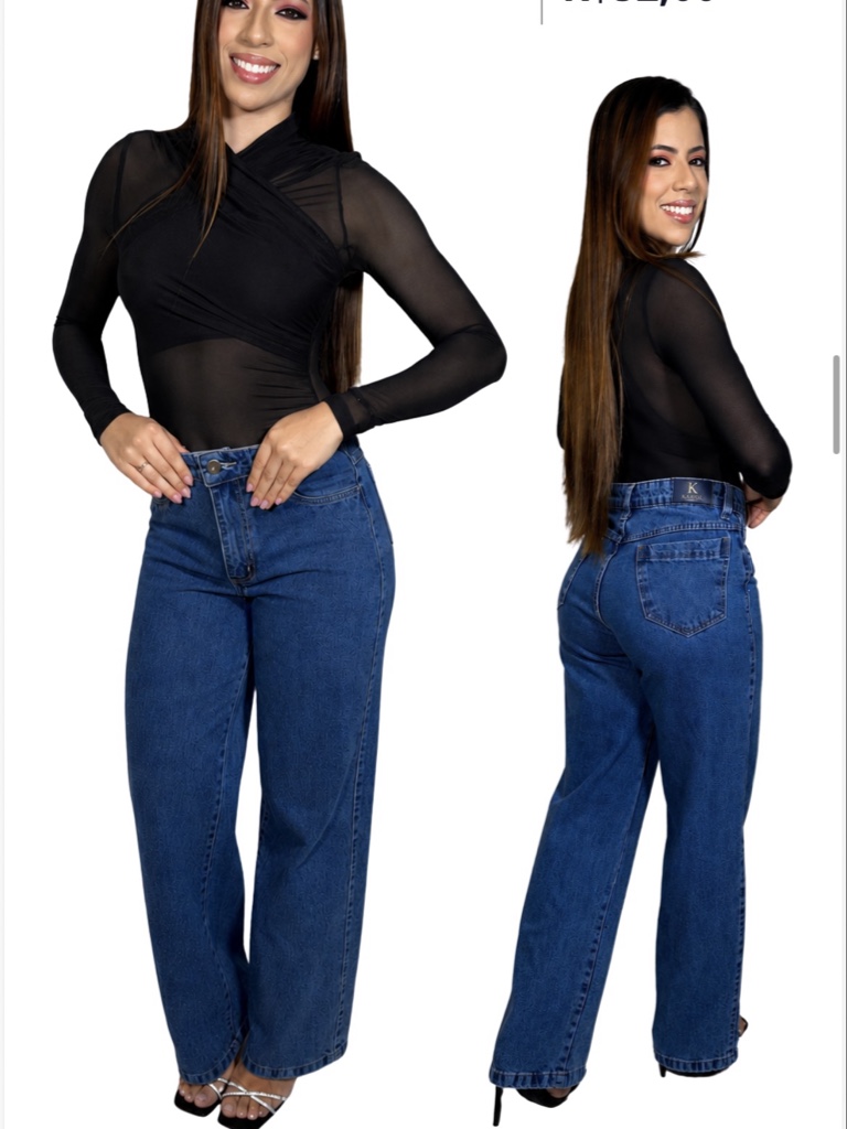 Calça wide leg (Karoli