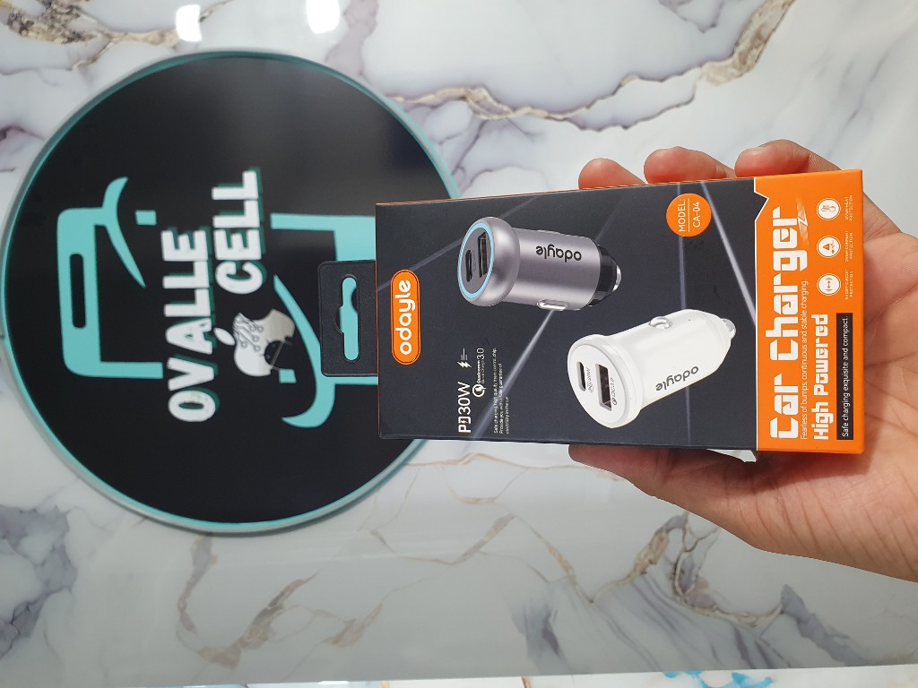 Adaptador carga carro Odayle 30W