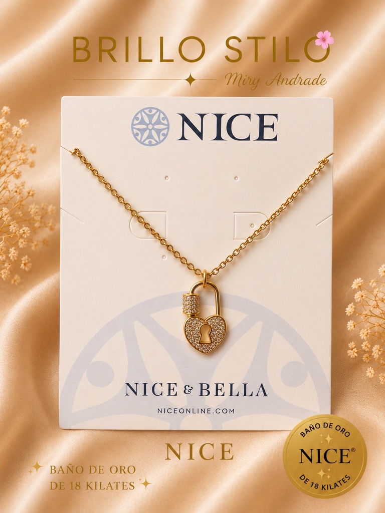 ✨ Collar Candado del Amor Nice ✨