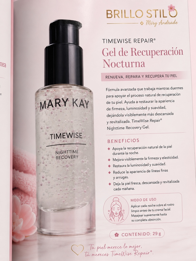 TimeWise Repair® Gel de Recuperación Nocturna