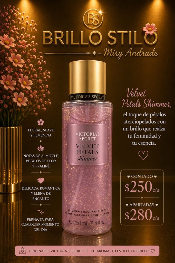 Victoria’s Secret Velvet Petals Shimmer Fragrance Mist 250 ml