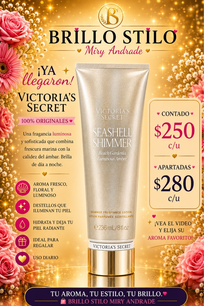 Victoria’s Secret Seashell Shimmer Fragrance Lotion 236 ml