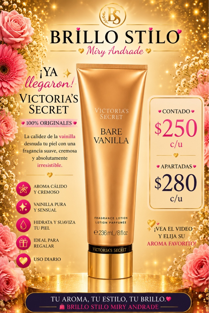 Victoria’s Secret Bare Vanilla Fragrance Lotion 236 ml