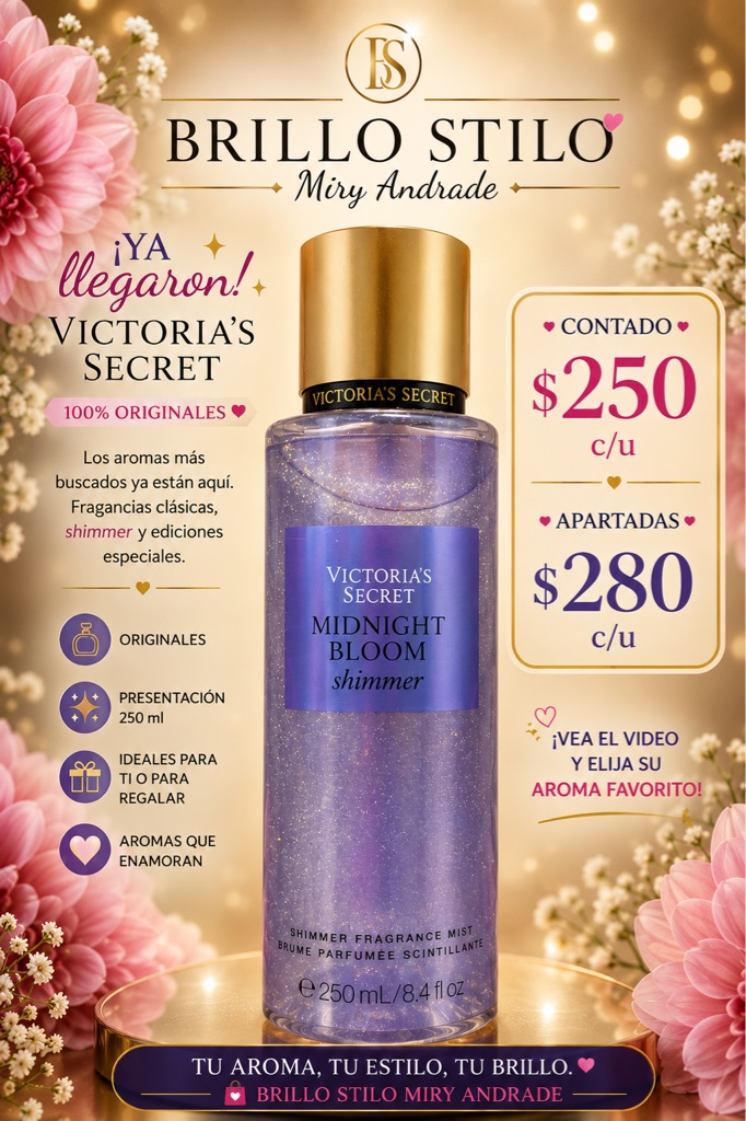 Victoria’s Secret Midnight Bloom Shimmer Fragrance Mist 250 ml